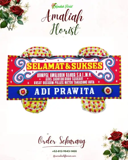 Papan Bunga Ucapan Selamat Mallusetasi