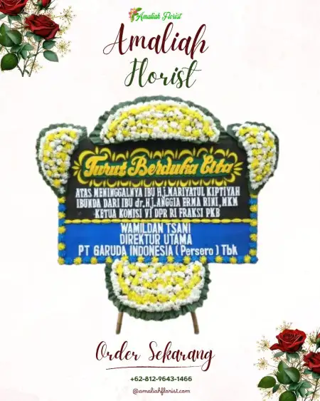 Papan Bunga Duka Mallusetasi